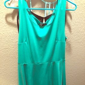 Teal skater dress